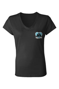 Logo - Ladies Jersey V-Neck T-Shirt